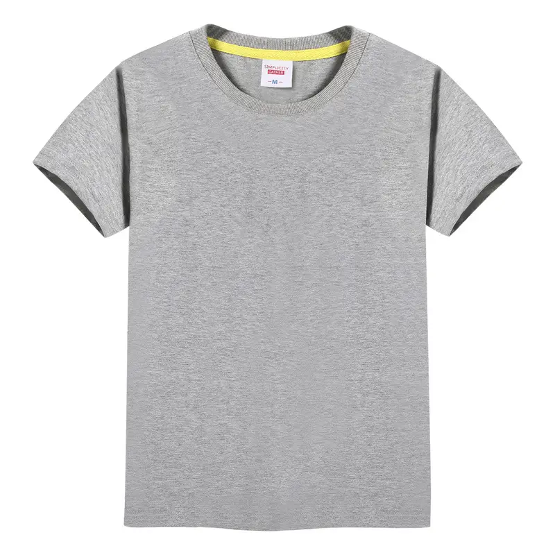 Men Orange Cotton Round Neck T-Shirt White Black Sleeve - Image 4