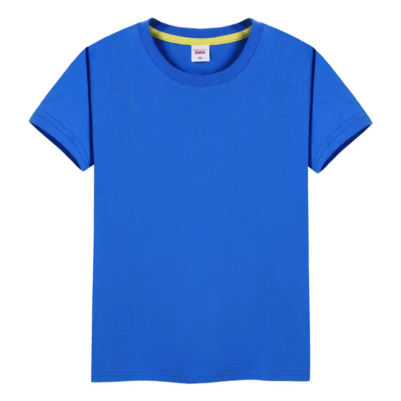 Men Orange Cotton Round Neck T-Shirt White Black Sleeve - Image 8