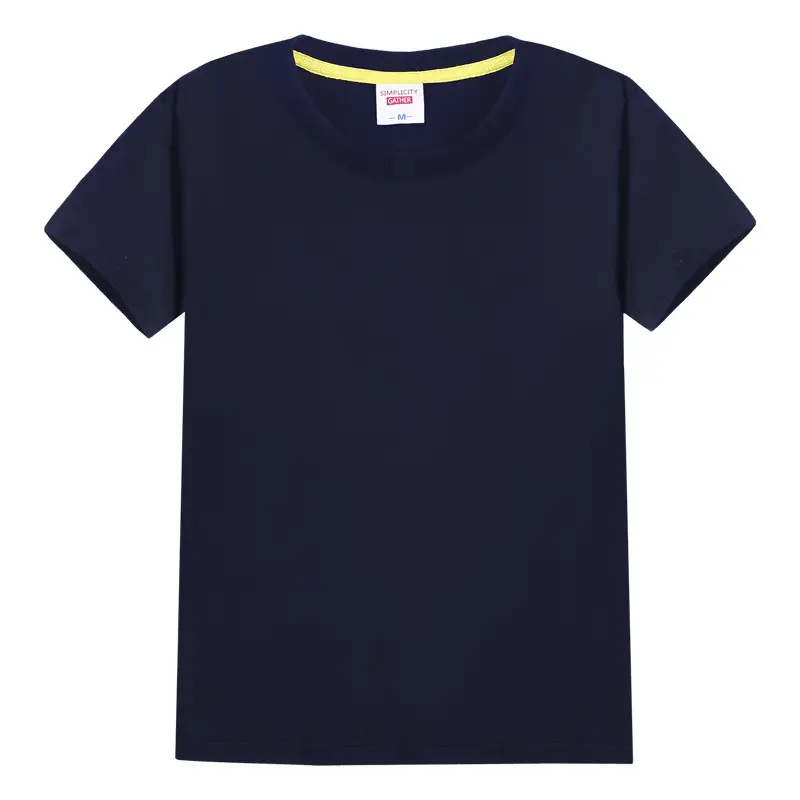 Men Orange Cotton Round Neck T-Shirt White Black Sleeve - Image 9
