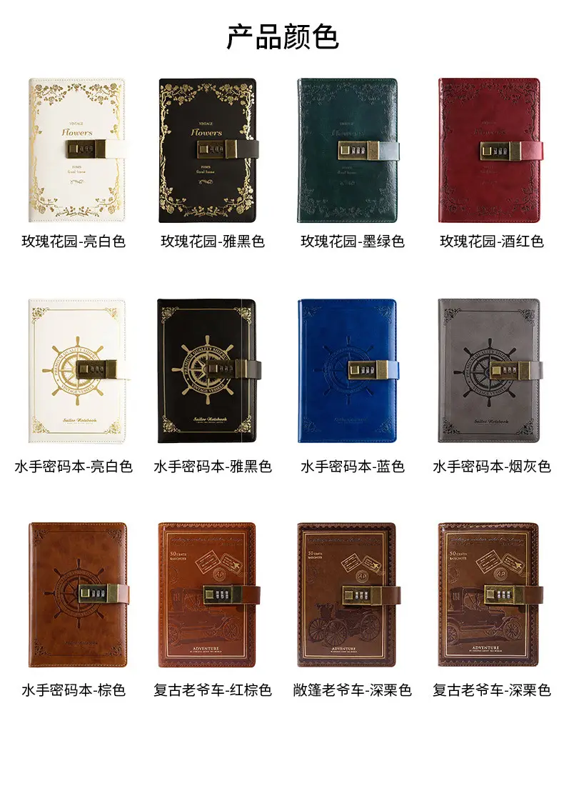 Kajie's Leather Diary with Ship Wheel Design — feature 13