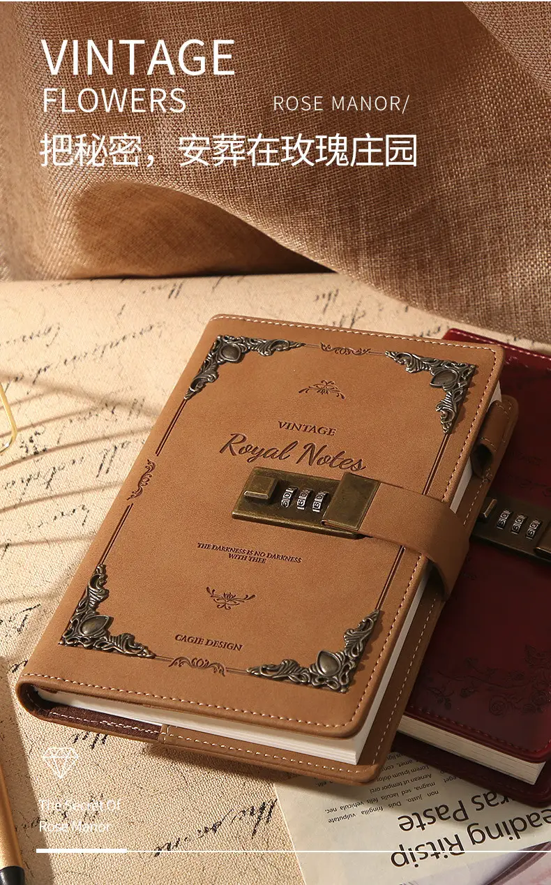 Kajie's Leather Diary with Ship Wheel Design — feature 8