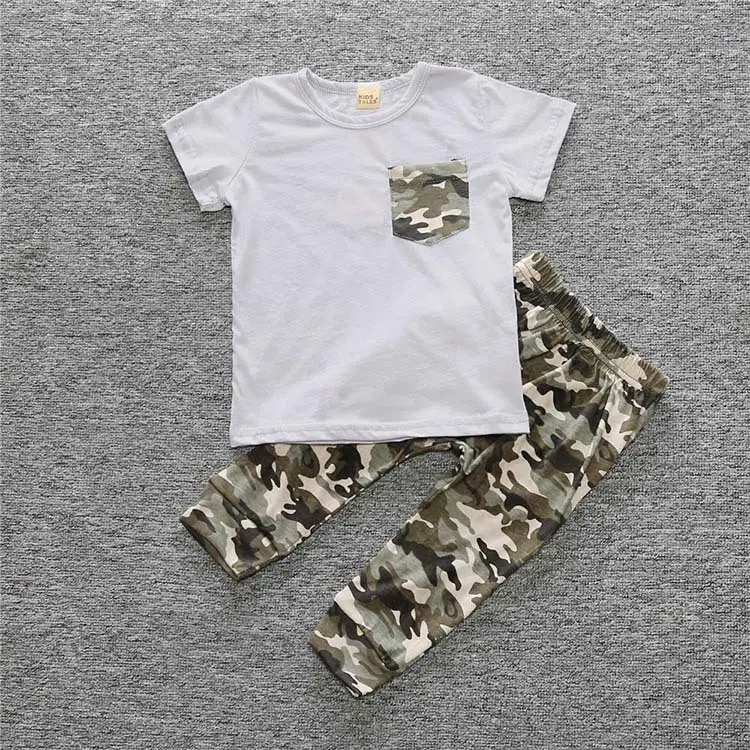 Korean Style Baby T-Shirt Set Cotton Summer Wear