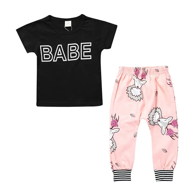 Korean Style Baby T-Shirt Set Cotton Summer Wear
