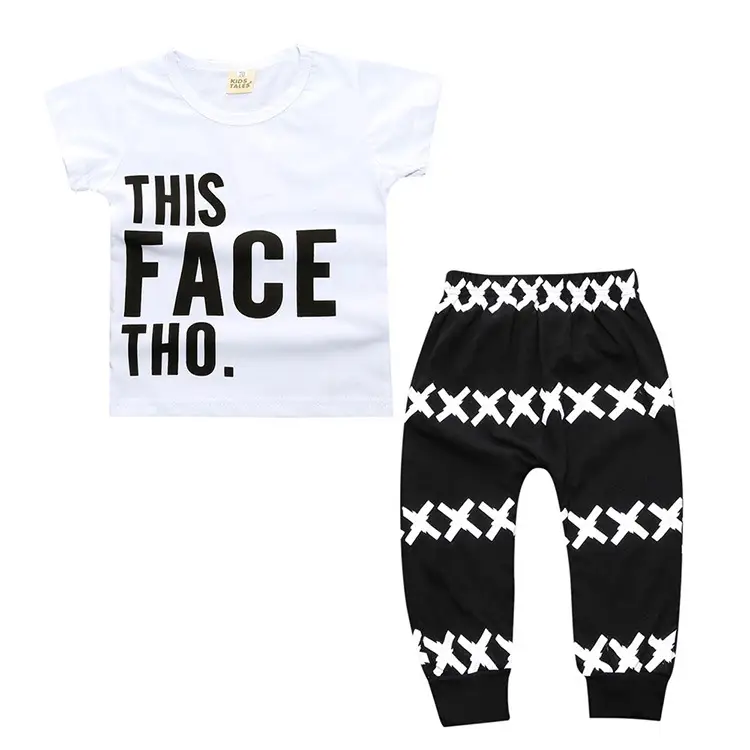 Korean Style Baby T-Shirt Set Cotton Summer Wear