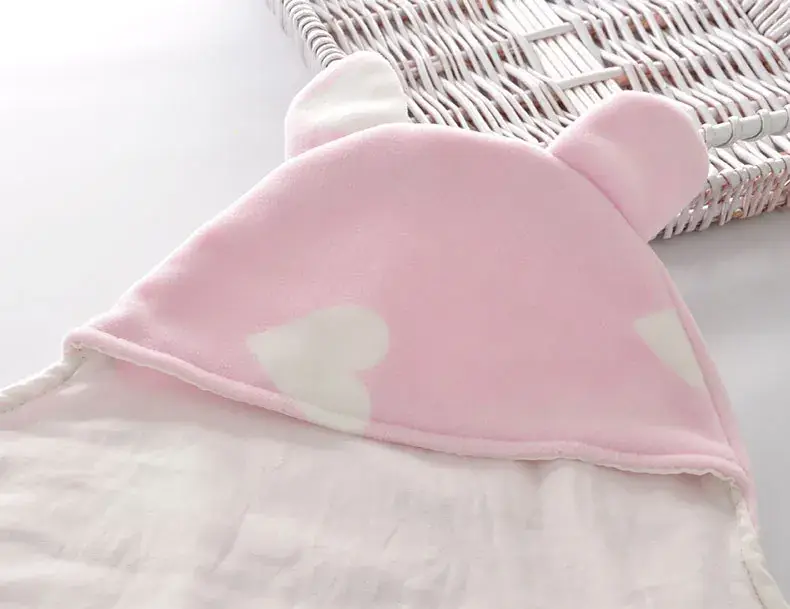 Pink Plush Baby Swaddle Blanket for Newborns — feature 12