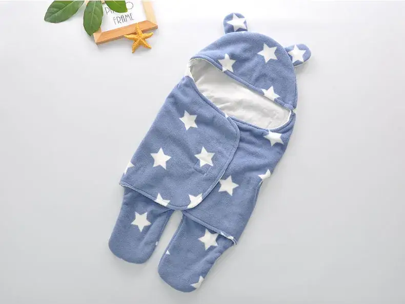 Pink Plush Baby Swaddle Blanket for Newborns — feature 2