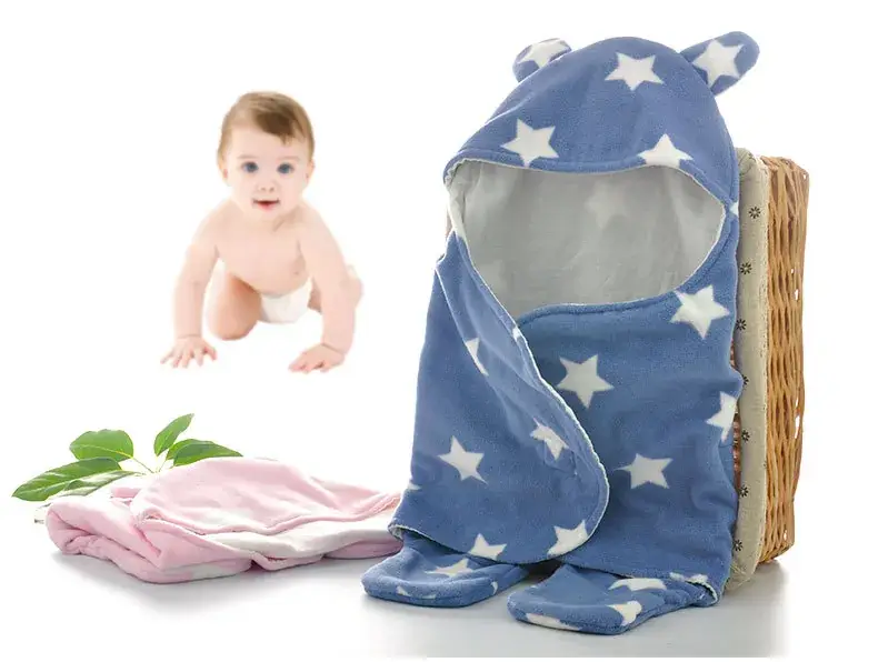 Pink Plush Baby Swaddle Blanket for Newborns — feature 7