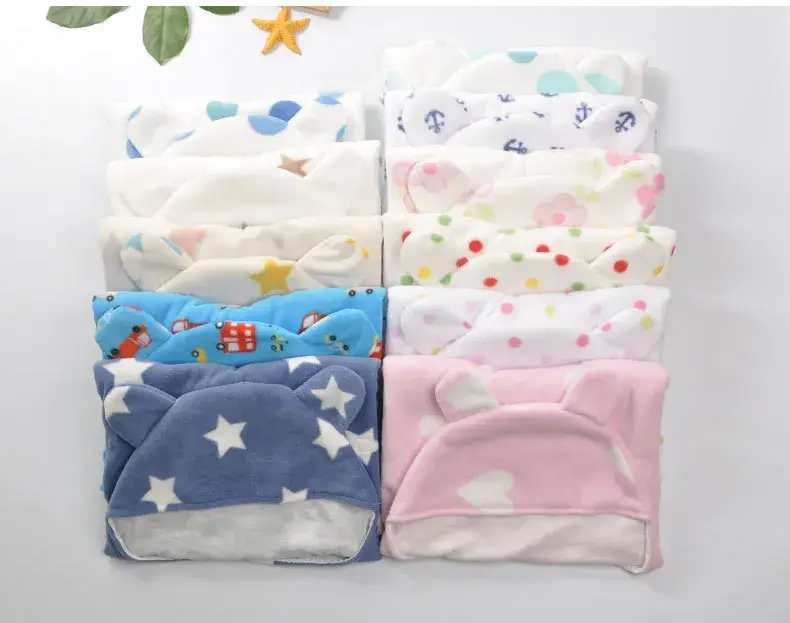 Pink Plush Baby Swaddle Blanket for Newborns — feature 9