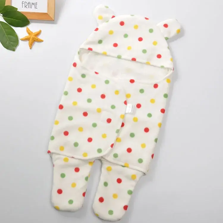 Pink Plush Baby Swaddle Blanket for Newborns - Image 3
