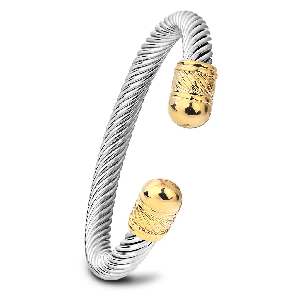 Adjustable Stainless Steel Personalized Bracelet 7mm - Image 2