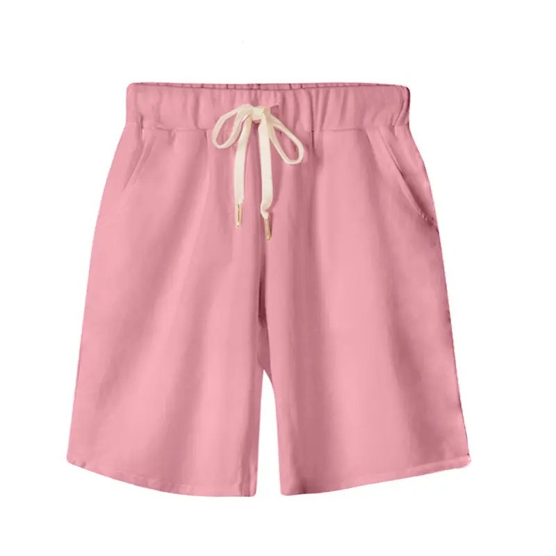 Women's Black Drawstring Shorts Large Size - Image 2