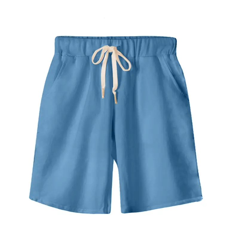 Women's Black Drawstring Shorts Large Size - Image 3