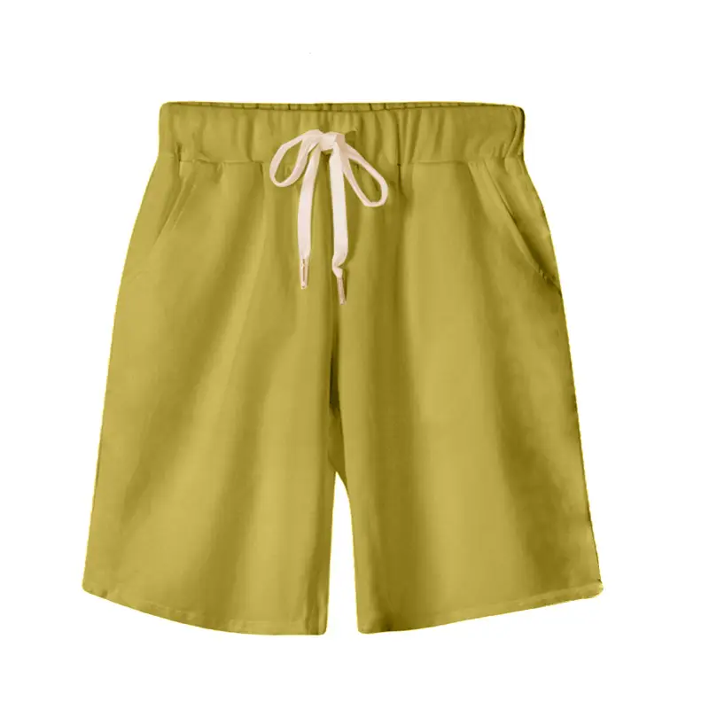 Women's Black Drawstring Shorts Large Size - Image 4
