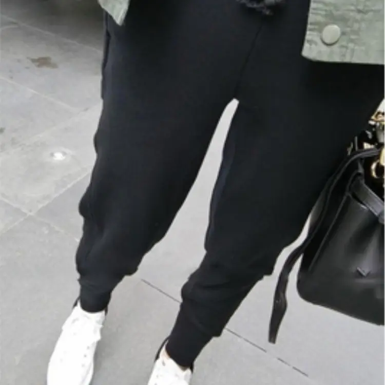 Black Women's Sweatpants Cuff Small Feet 2025 - Image 6