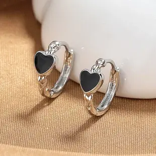 Korean Women's Round Micro-Ivalaid Zircon Earrings Silver — feature 3