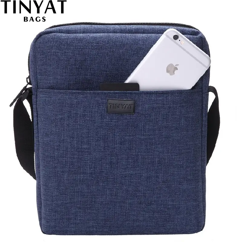 Men's Blue Water-Resistant Crossbody Bag