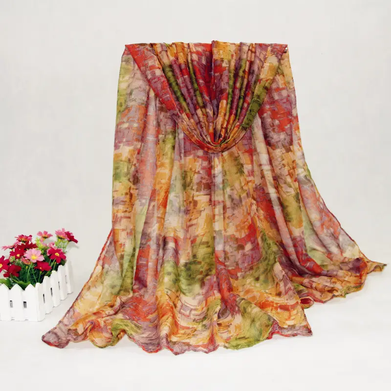 2019 Fantasy Color Long Scarf Yiwu Direct - Image 6