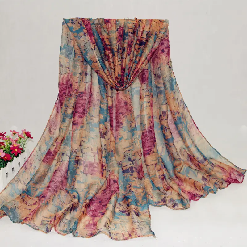 2019 Fantasy Color Long Scarf Yiwu Direct - Image 4