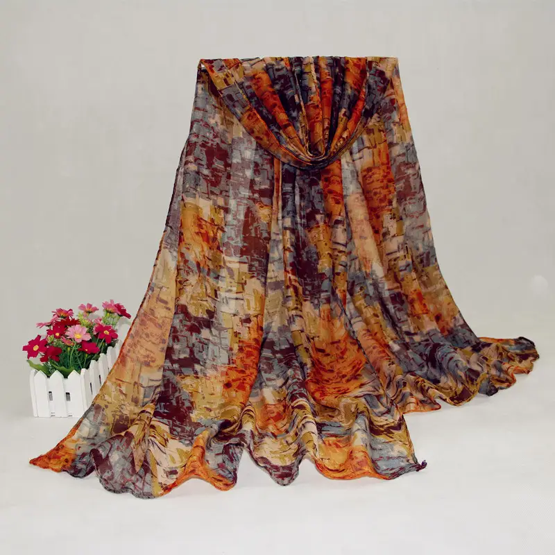 2019 Fantasy Color Long Scarf Yiwu Direct - Image 5