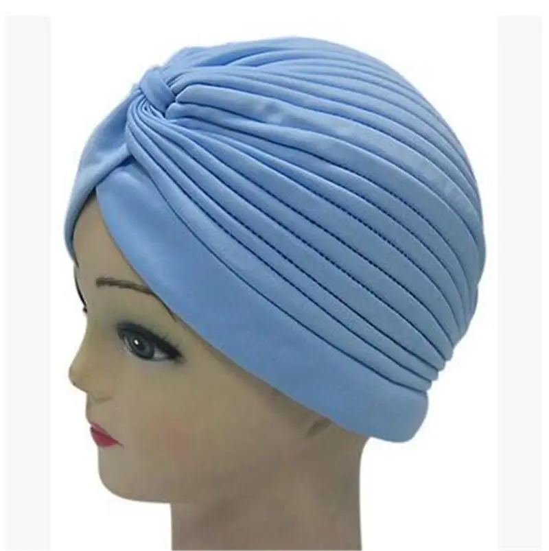 Blue Beanless Muslim Headscarf Hat for Women - Image 16