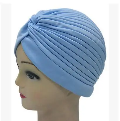Blue Beanless Muslim Headscarf Hat for Women - Image 11