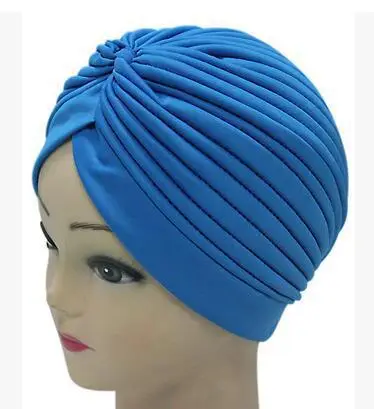 Blue Beanless Muslim Headscarf Hat for Women - Image 4