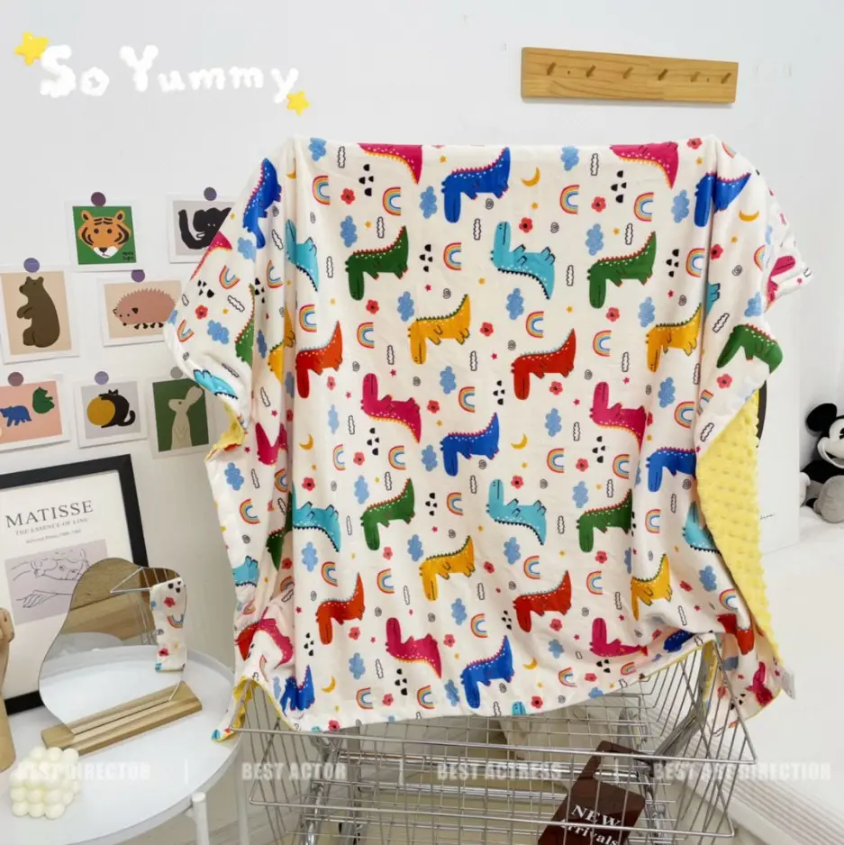 Baby Blanket Newborn Pure Cotton Swaddle Soft Air-Cooled