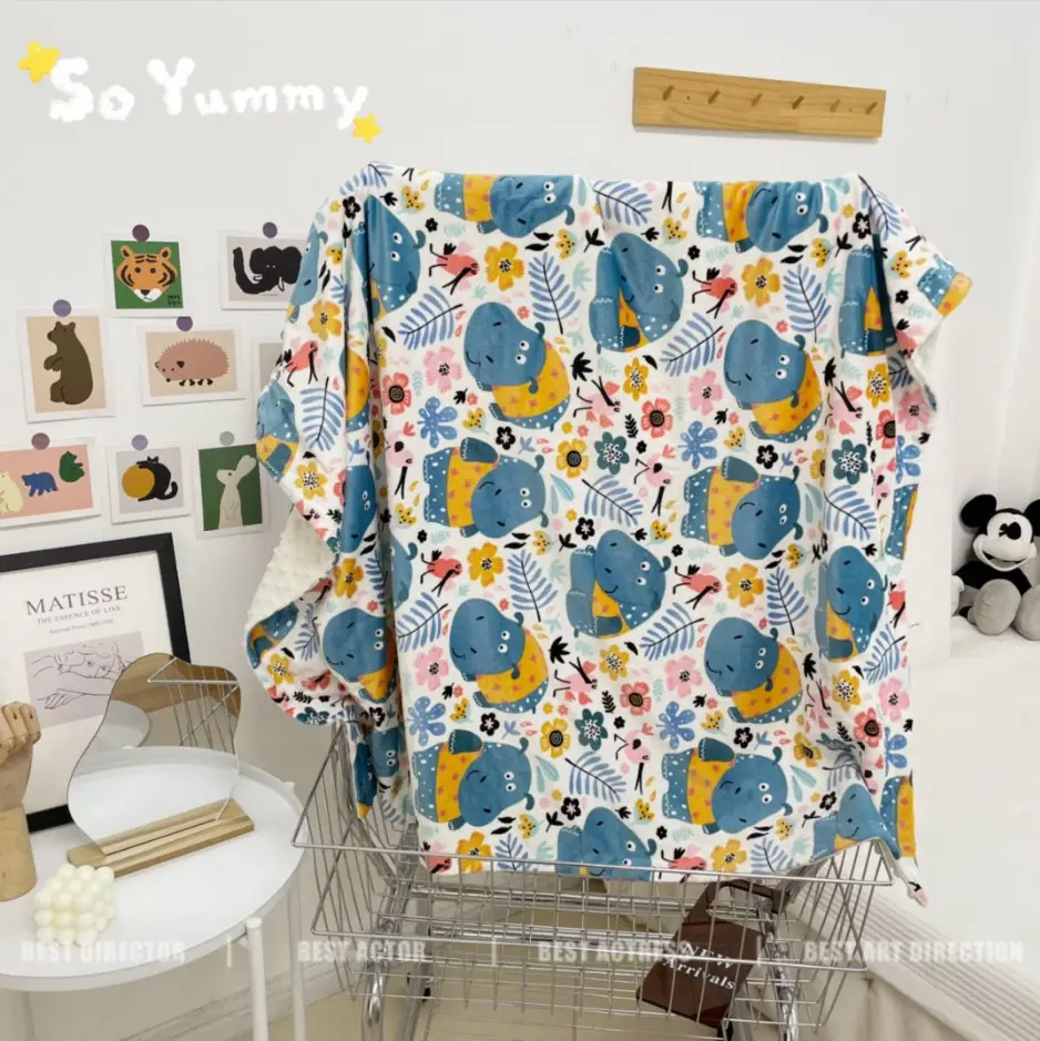 Baby Blanket Newborn Pure Cotton Swaddle Soft Air-Cooled