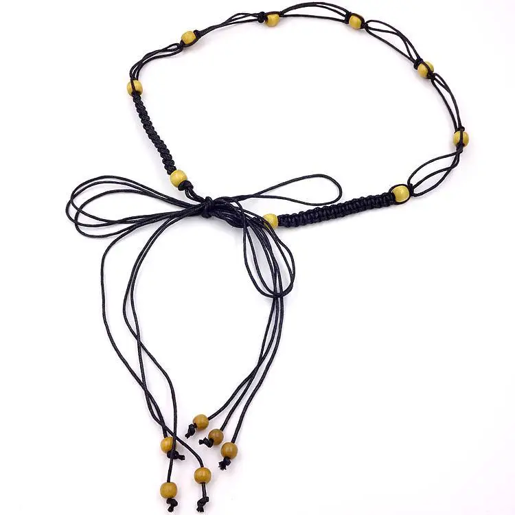 Women's Wooden Beads Waist Chain for Sweater Dress — feature 4