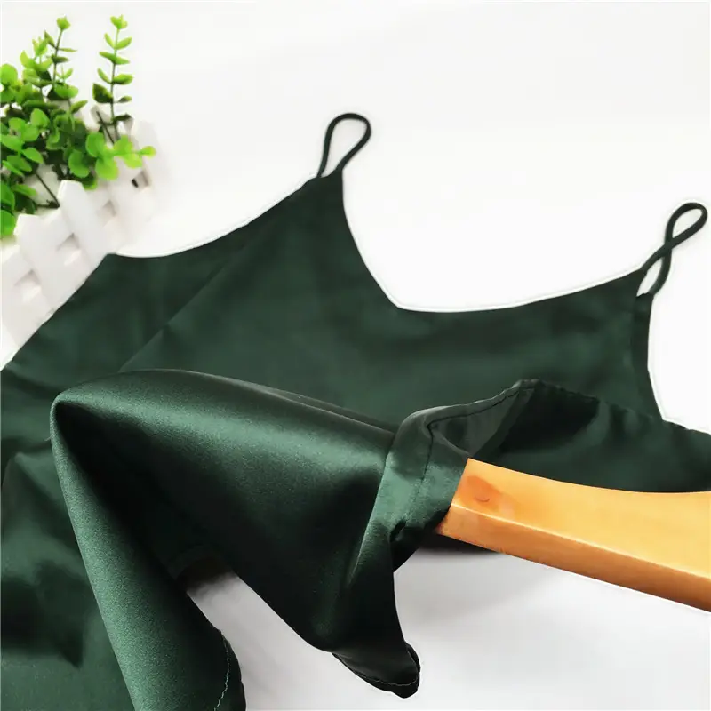Green V-Neck Silk Camisole Women Plus Size Summer - Image 15