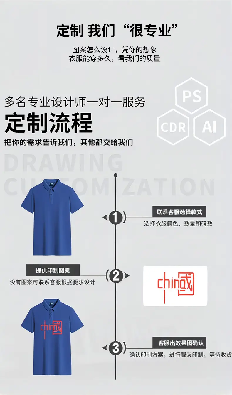 Men's Blue Cotton Round Neck T-Shirt — feature 8