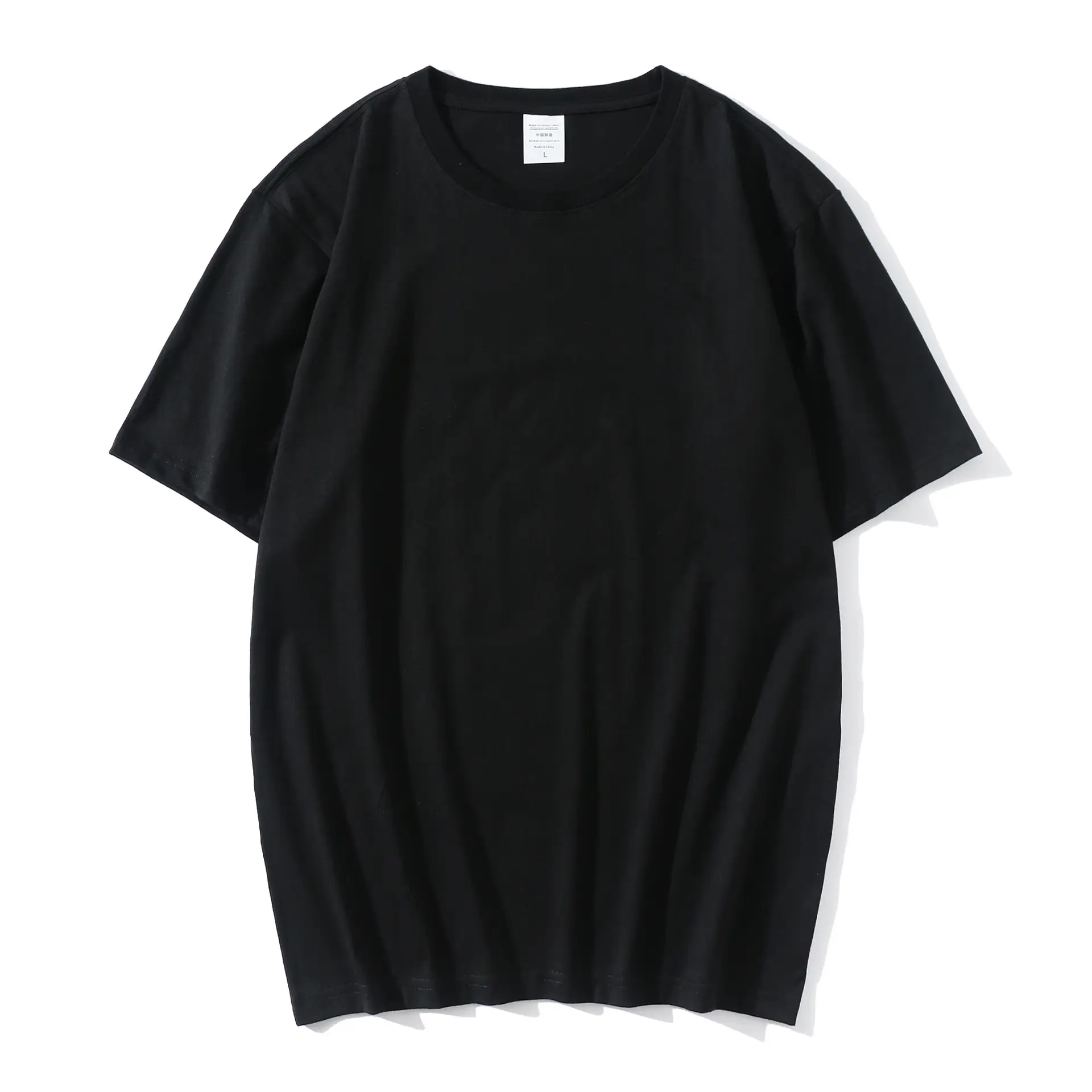 Men's Blue Cotton Round Neck T-Shirt - Image 2