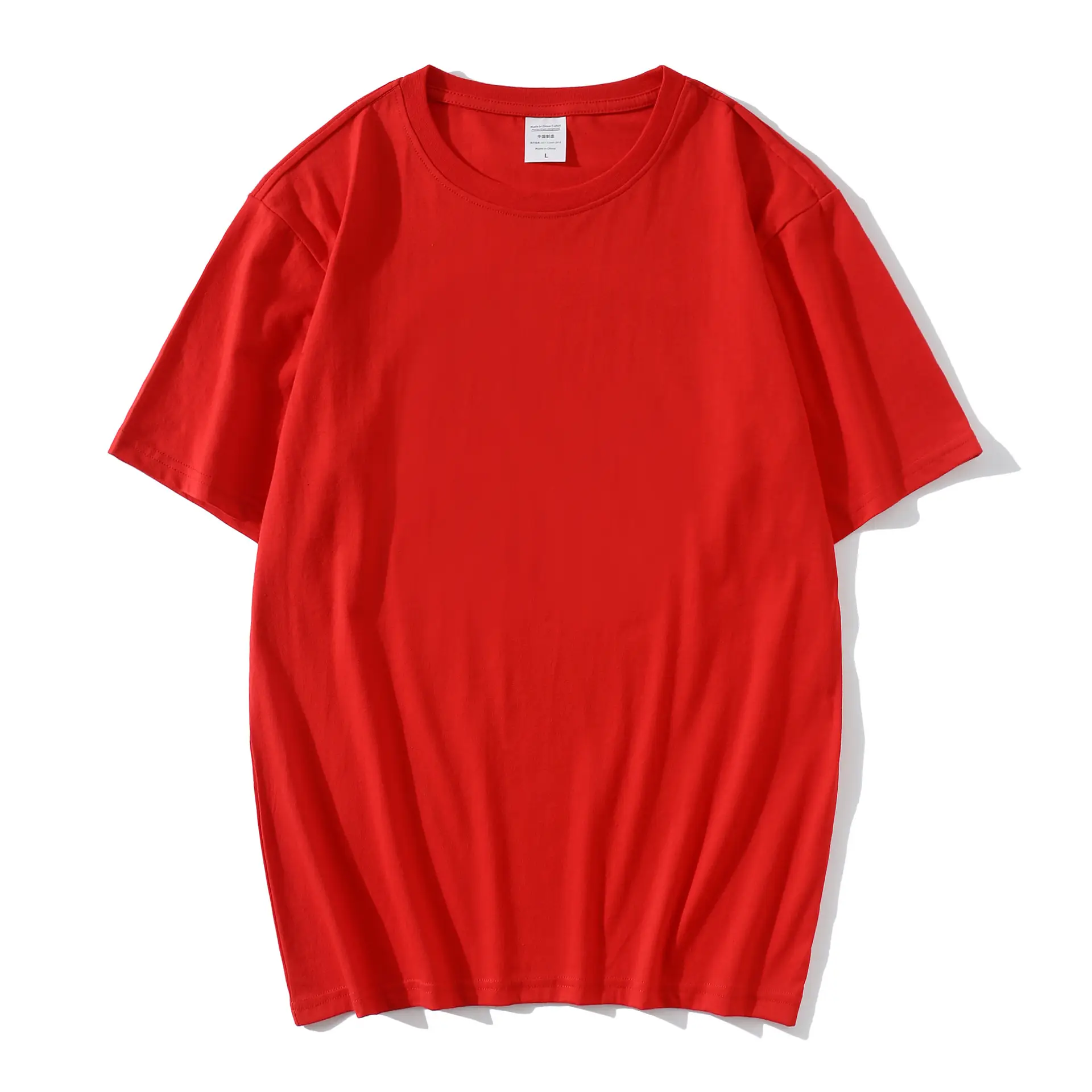 Men's Blue Cotton Round Neck T-Shirt - Image 3