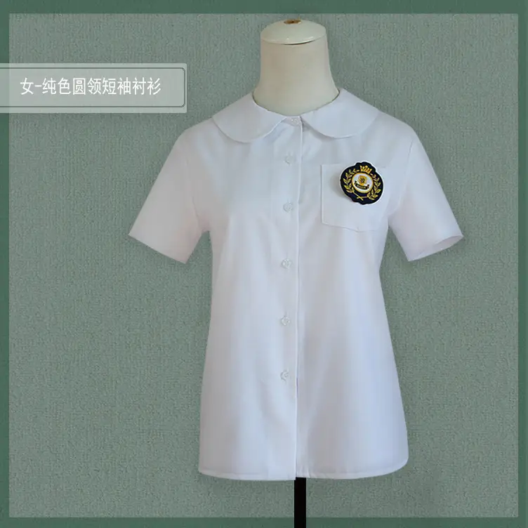 Girls White Embroidered Short Sleeve Shirt Spring Summer - Image 12