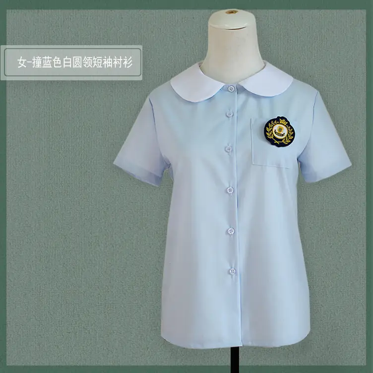 Girls White Embroidered Short Sleeve Shirt Spring Summer - Image 14