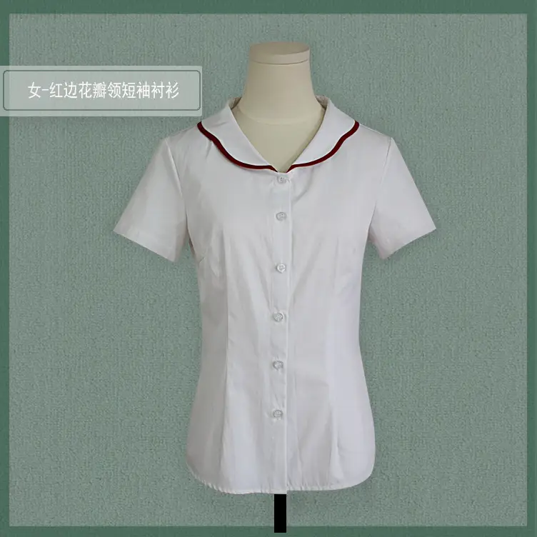 Girls White Embroidered Short Sleeve Shirt Spring Summer - Image 16
