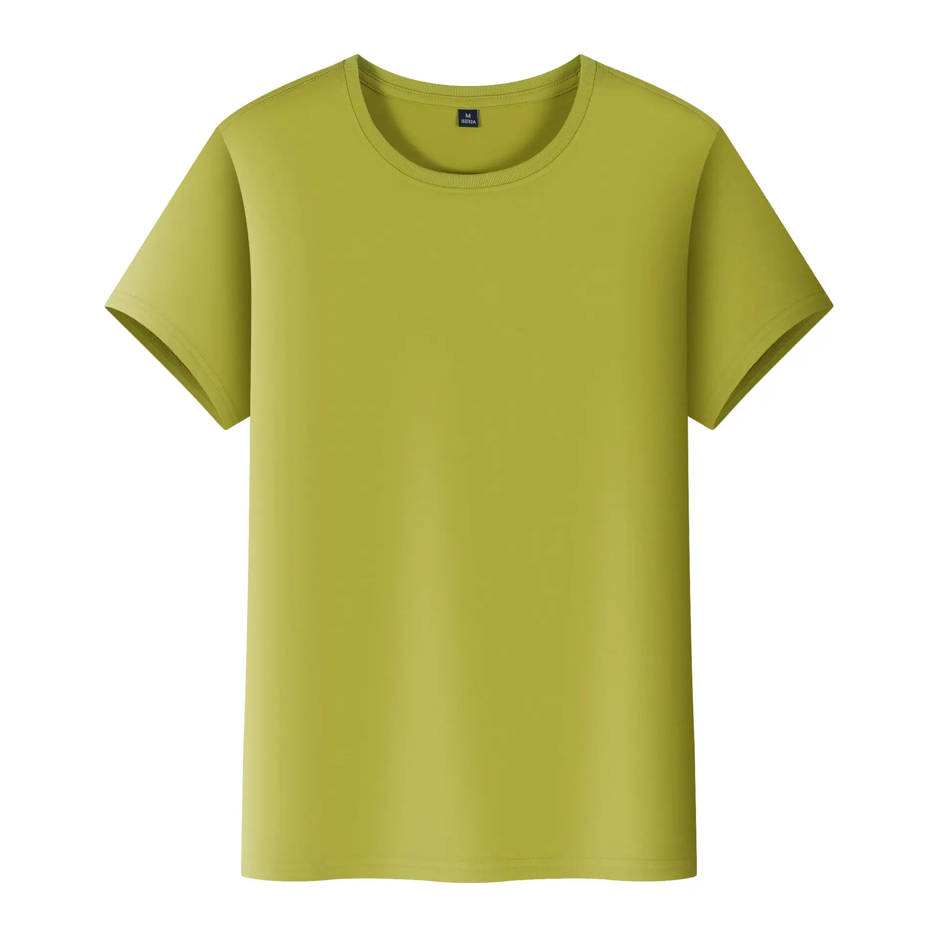 Ice Cool Cotton T-Shirt Solid Green Round Neck - Image 10
