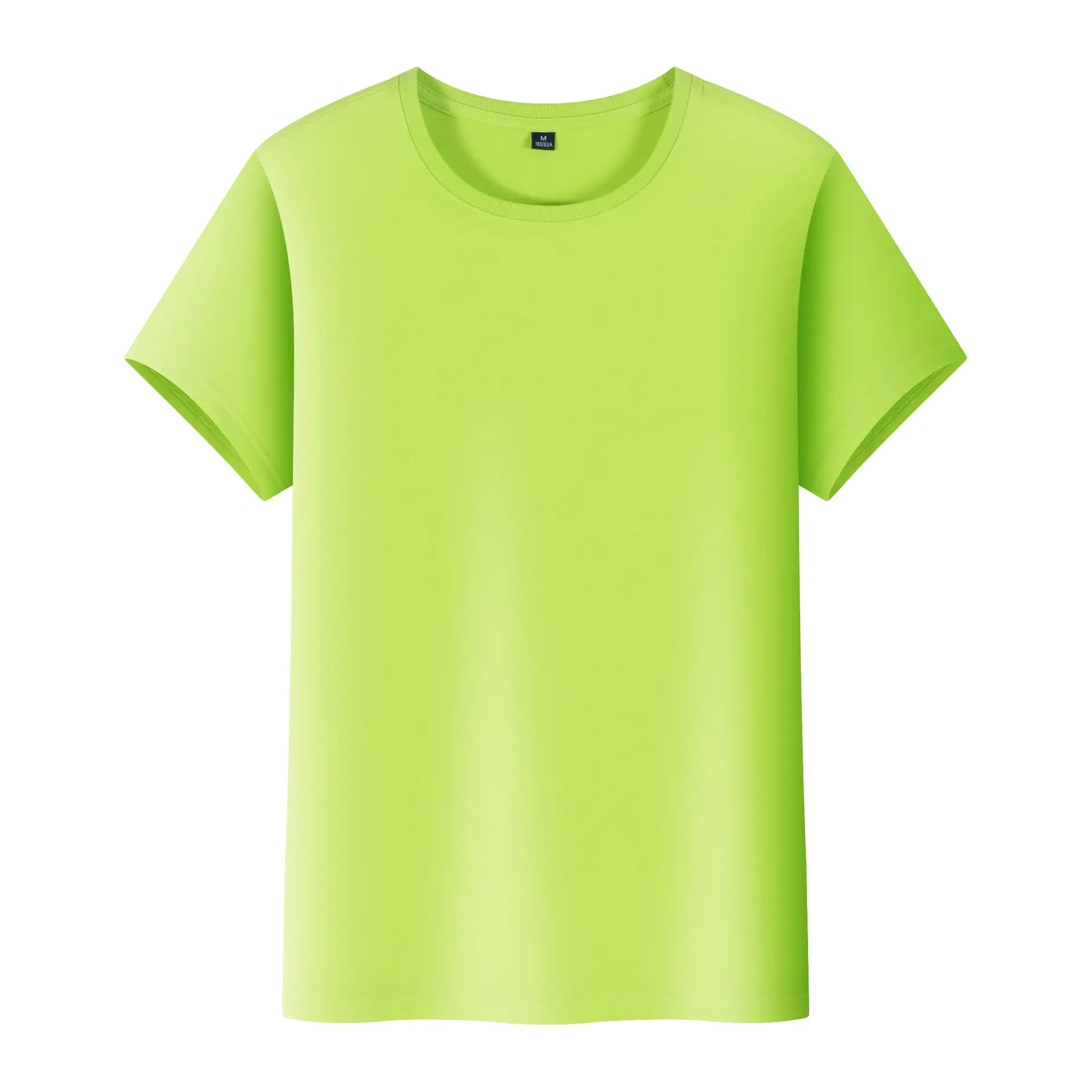 Ice Cool Cotton T-Shirt Solid Green Round Neck - Image 11