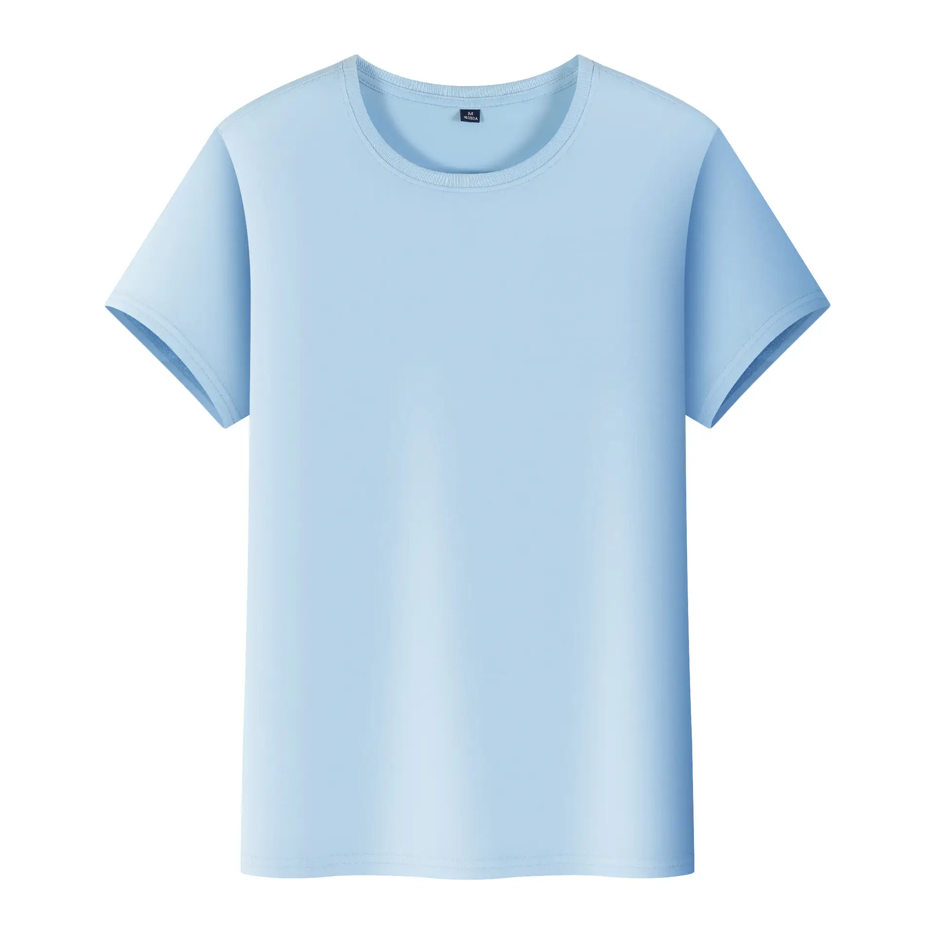 Ice Cool Cotton T-Shirt Solid Green Round Neck - Image 13
