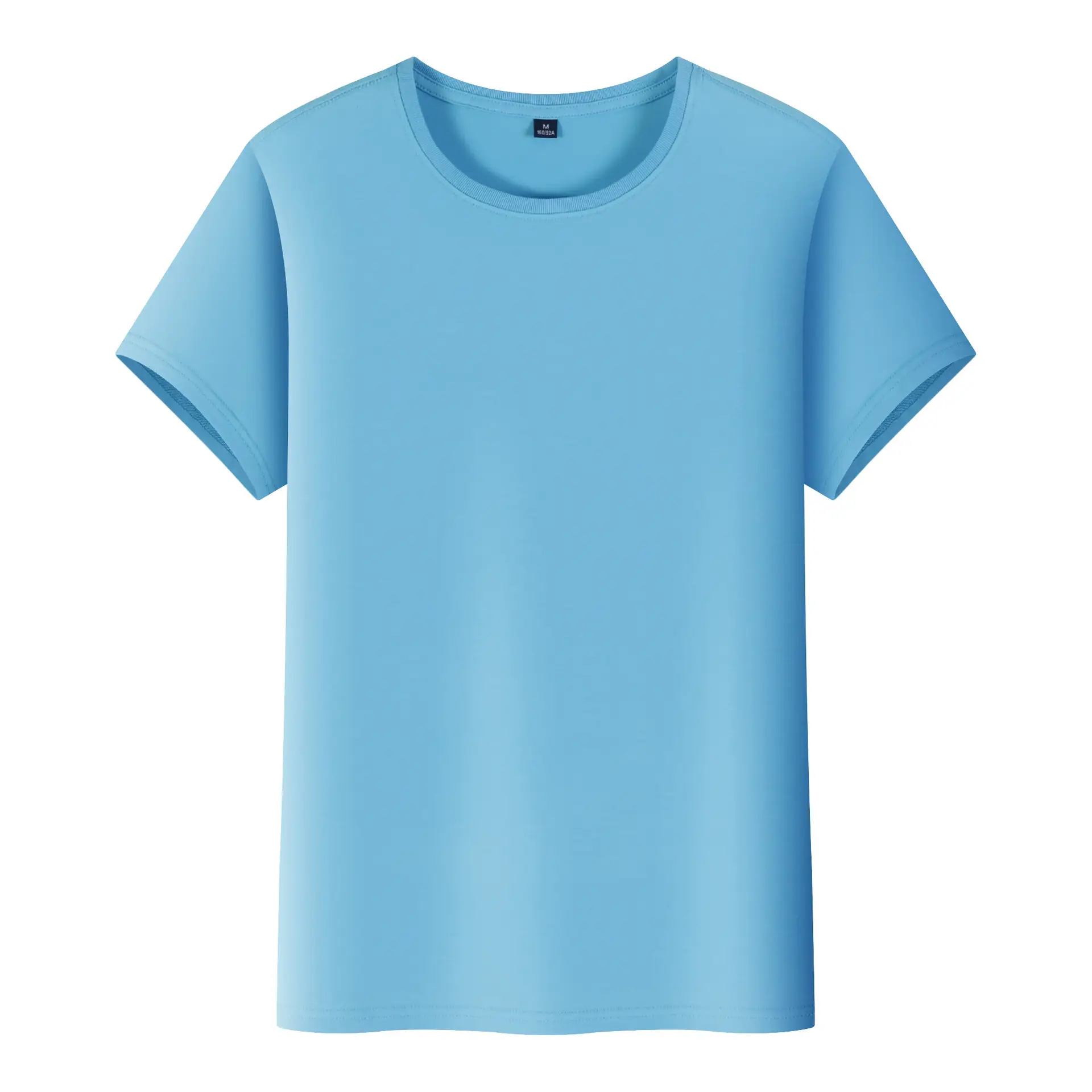 Ice Cool Cotton T-Shirt Solid Green Round Neck - Image 16
