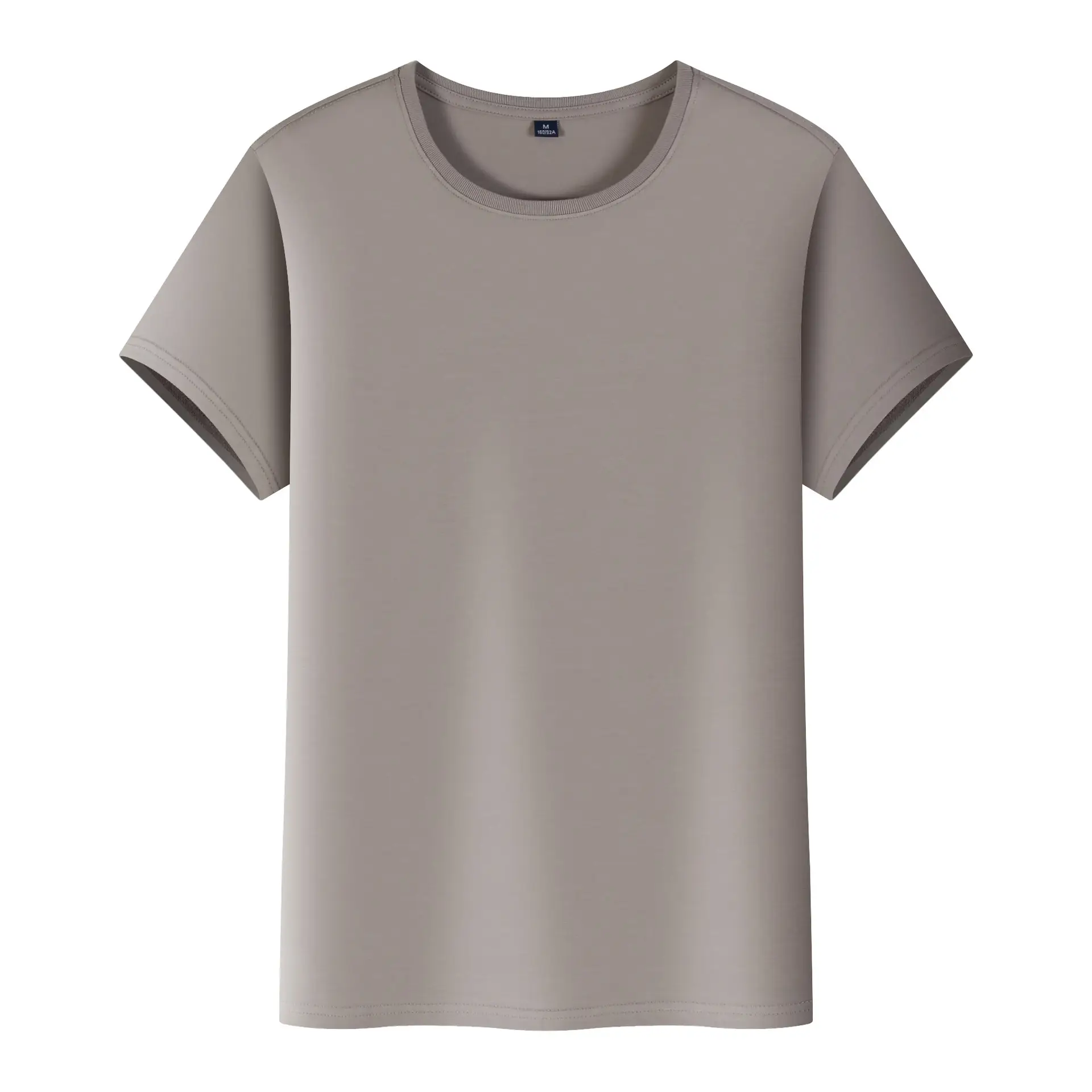 Ice Cool Cotton T-Shirt Solid Green Round Neck - Image 3