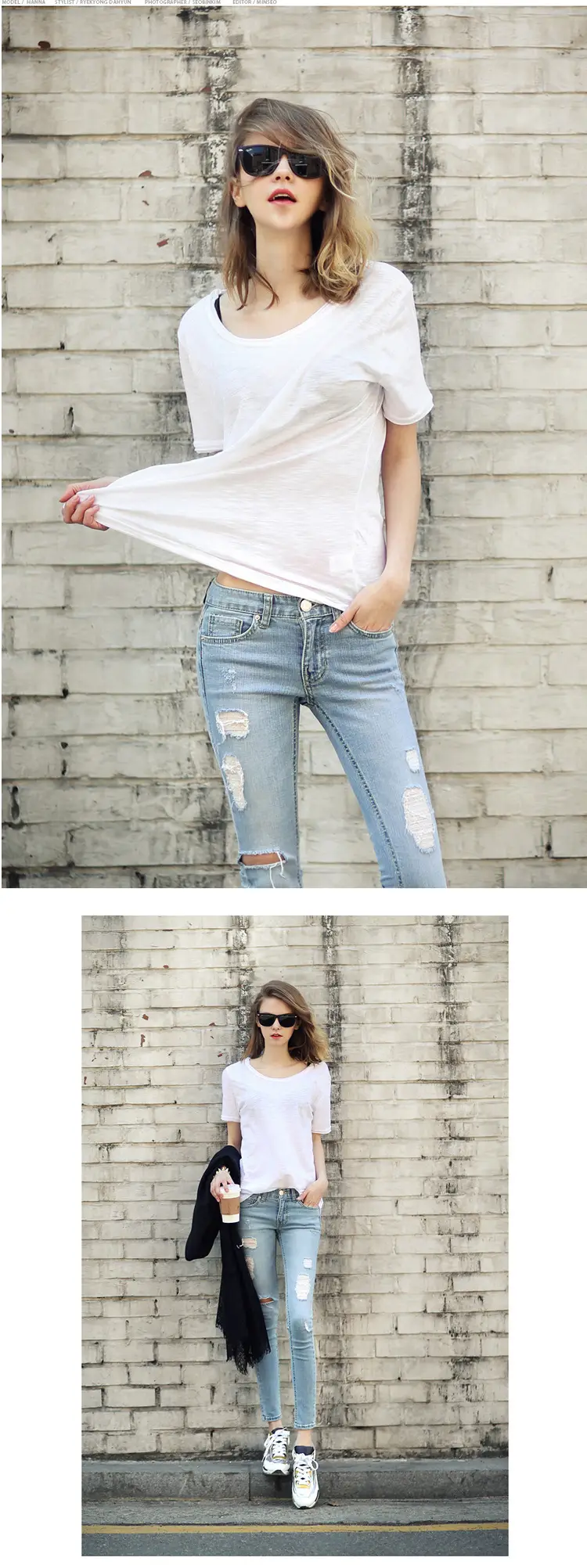 Women's Grey Loose T-Shirt Summer 2025 Lazy Style — feature 5