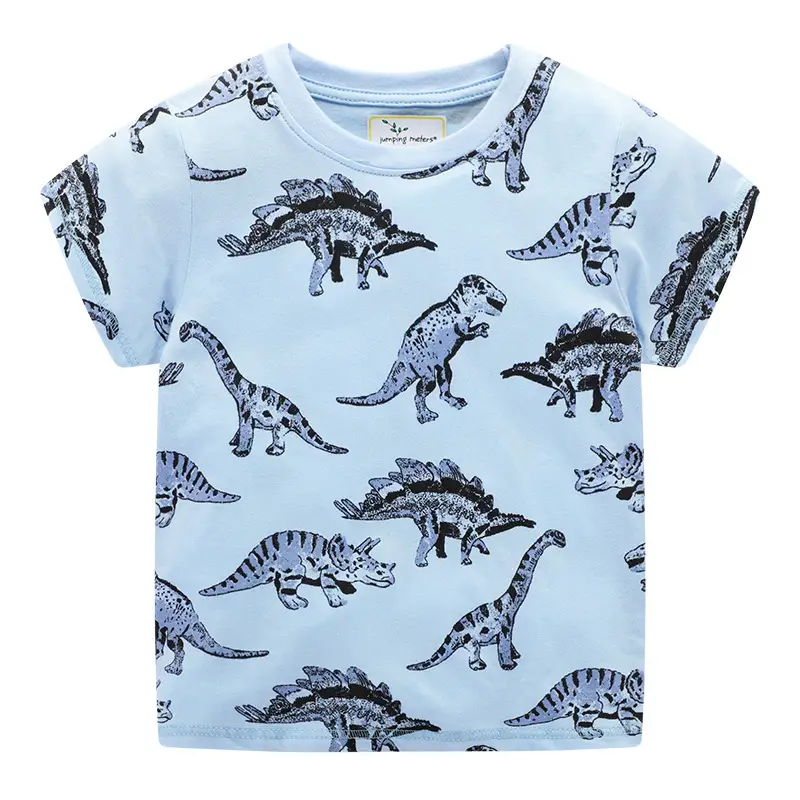 Yellow Kids T-Shirt with Car Print for Boys - Image 7