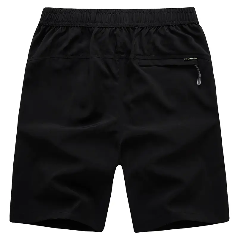 New Men's Cool Navy Shorts with Yellow Accents - Image 4