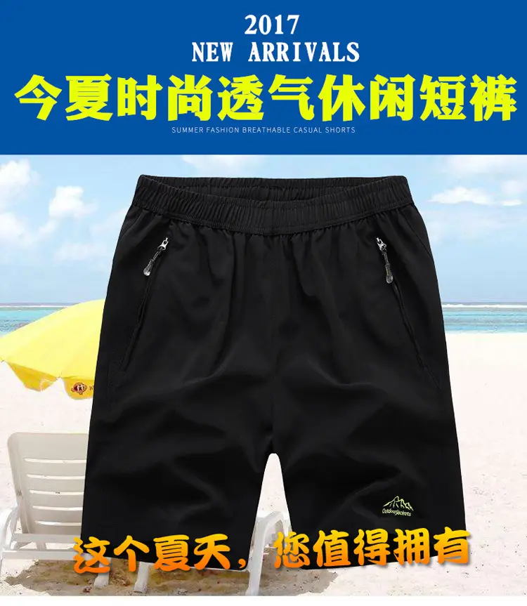 New Men's Cool Navy Shorts with Yellow Accents — feature 1