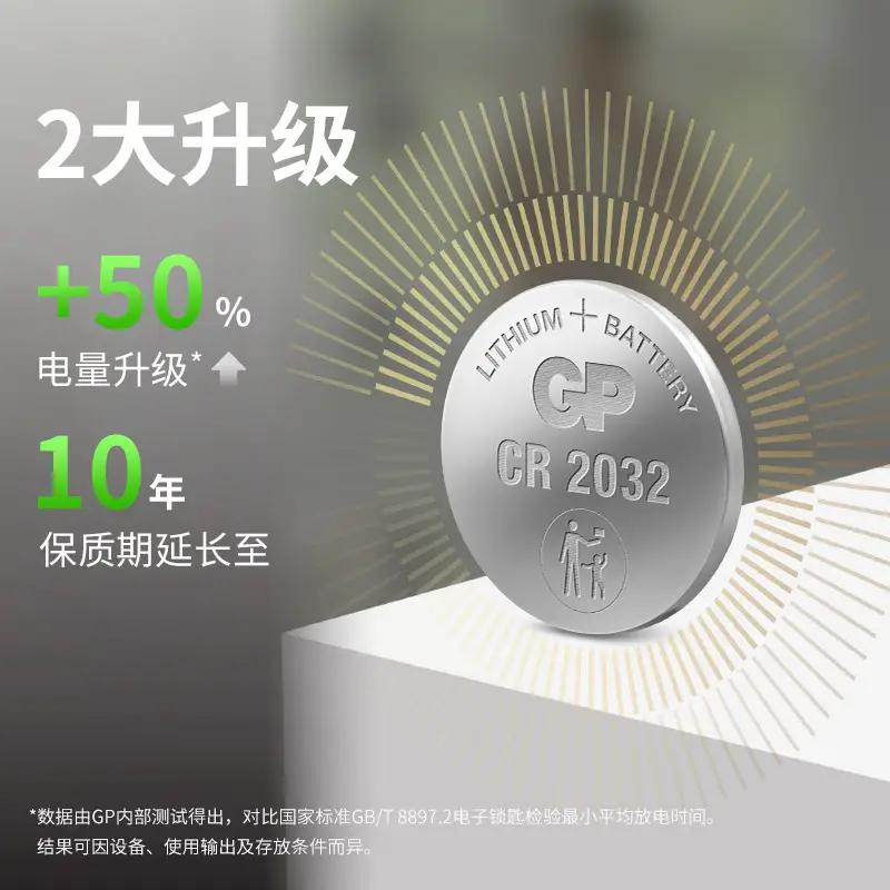 Gp Speedmaster Cr2032 Button Battery Cr2025/Cr2016 Button 3V Remote Control Car Key Battery
