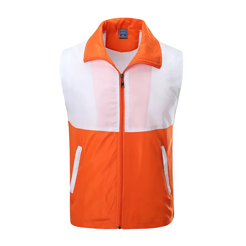 White Red Vest for Group Activities with Printing - Image 3