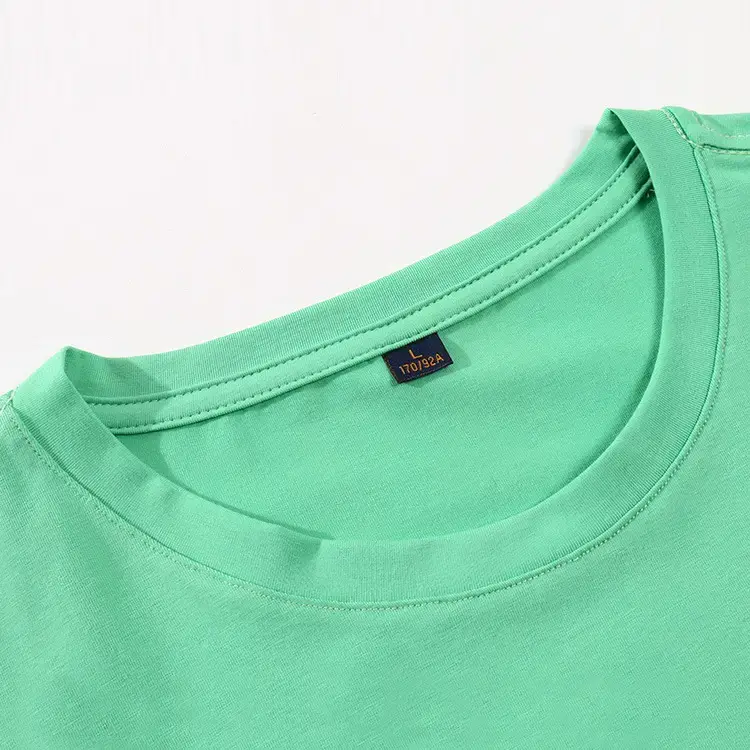 Men's Blue Solid T-Shirt XL Round Neck Short Sleeve - Image 11