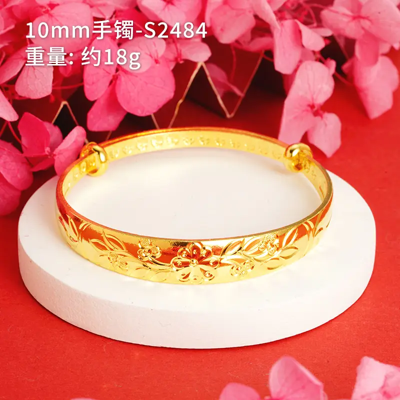10mm bracelet plum print-S2484
