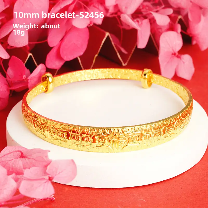 Alluvial Gold Gypsophila Women's Bracelet 10mm - Image 18